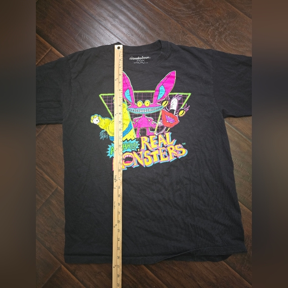 Nickelodeon Ahhh Real Monsters 90s Vintage Cartoon Tee Shirt Large - Picture 3 of 9